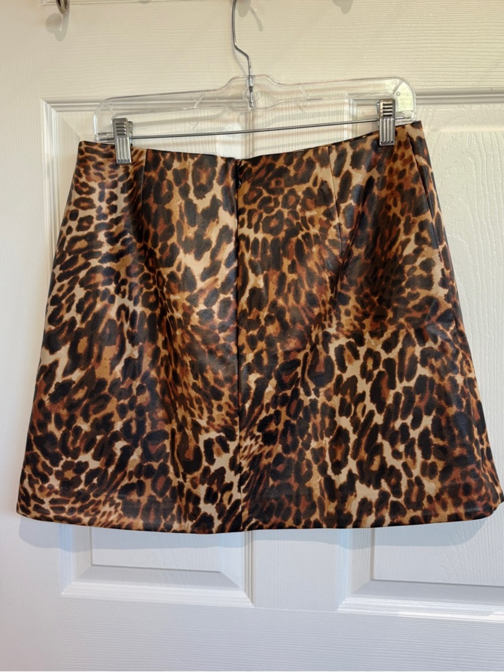 Maeve Faux Leather Side-Slit Micro Mini Skirt - Picture 6 of 8